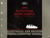 1995 Ford Windstar Electrical and Vacuum Troubleshooting Manual Supplement