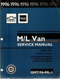 1996 Chevrolet/GMC M/L Vans: Astro & Safari Factory Service Manual - 2 Volume Set
