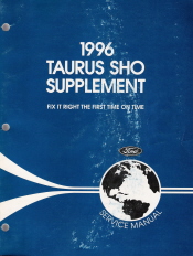 1996 Ford Taurus Sho Factory Service Manual Supplement