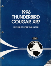 1996 Ford Thunderbird & Mercury Cougar - XR7 Factory Service Manual