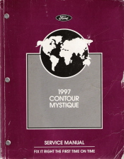1997 Ford Contour & Mercury Mystique Service Manual