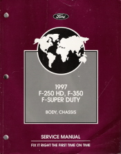 1997 Ford F-250 HD, F-350 & F-Super Duty Service Manual - 2 Volume Set