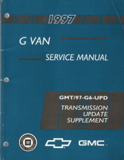 1997 GMC G-Van 4L80-E Transmission Update Supplement Manual