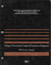 1997 Mercury Villager Powertrain Control/Emissions Diagnosis