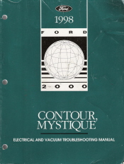 1998 Ford Contour & Mercury Mystique Electrical and Vacuum Troubleshooting Manual (EVTM)