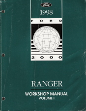 1998 Ford Ranger Factory Service Manual - 2 Volume Set