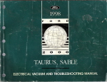 1998 Ford Taurus & Mercury Sable Electrical and Vacuum Troubleshooting Manual
