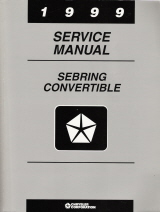 1999 Chrysler Sebring Convertible Factory Service Manual