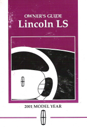 2001 Lincoln LS Factory Owner's Manual