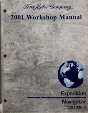 2001 Ford Expedition & Lincoln Navigator Workshop Manual - 2 Volume Set