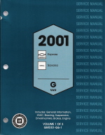 2001 Chevrolet Express, GMC Savana Service Manual - 3 Volume Set