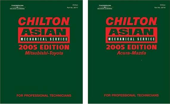 2005 Chilton's Asian Mechanical Service Manual Bundle Volumes 1 & 2 ACURA-TOYOTA