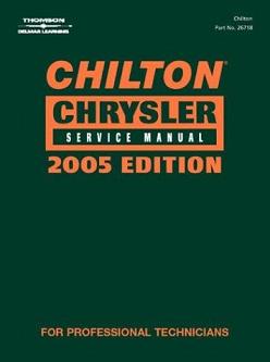 2005 Chilton's Chrysler Mechanical Service Manual (2001 - 2004 Coverage)