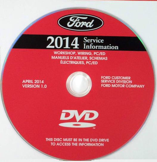 2014 Ford Mustang Factory Service Information DVD-ROM
