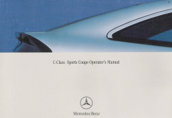 2003 Mercedes C-Class Sports Coupe Owner's Manual
