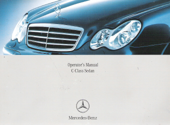 2006 Mercedes-Benz C-Class Sedan Factory Owner's Manual Portfolio