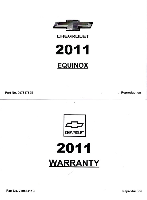 2011 Chevrolet Equinox Owner's Manual Portfolio