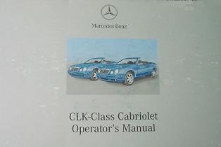 2002 Mercedes-Benz CLK-Class Cabriolet Factory Owner's Manual Portfolio