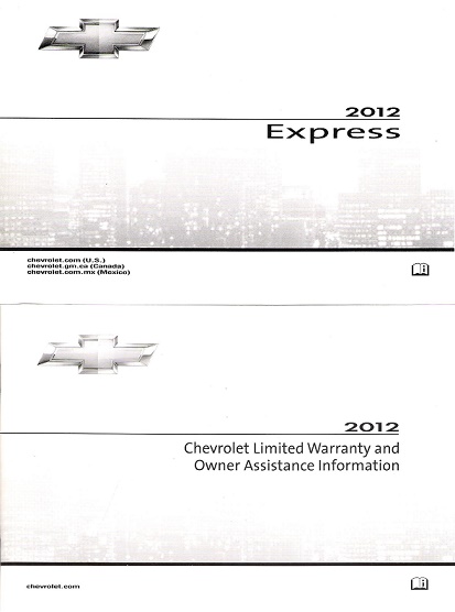 2012 Chevrolet Express Passenger & Cargo Van Owner's Manual Portfolio