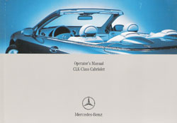 2005 Mercedes Benz CLK-Class Cabriolet Owner's Manual Portfolio