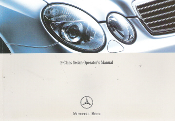 2004 Mercedes-Benz E-Class Sedan Factory Owner's Manual