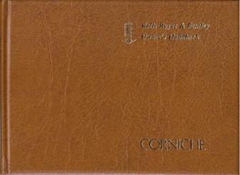 1975 - 1979 Rolls Royce Corniche Drophead & Saloon Factory Original Leather Handbook
