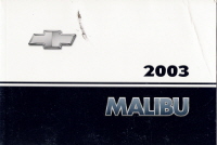 2003 Chevrolet Malibu Owner's Manual