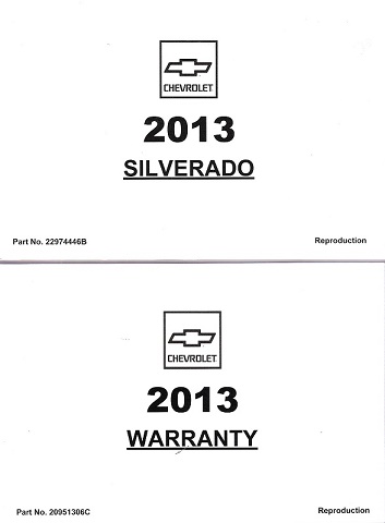 2013 Chevrolet Silverado Owner's Manual Portfolio