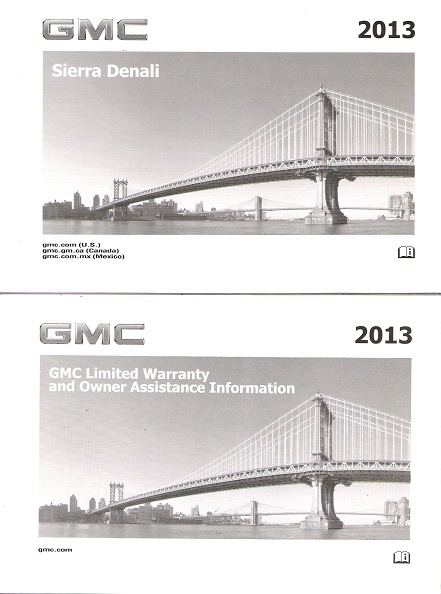 2013 GMC Sierra Denali Owner's Manual Portfolio