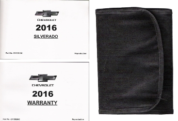 2016 Chevrolet Silverado Owner's Manual Portfolio