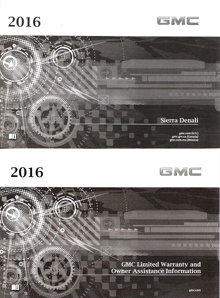 2016 GMC Sierra Denali Owner's Manual Portfolio