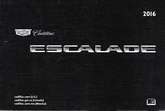 2016 Cadillac Escalade / Escalade ESV Factory Owner's Manual