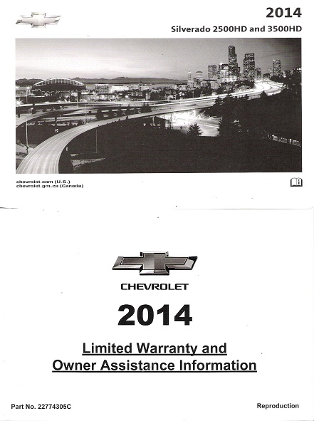 2014 Chevrolet Silverado 2500/3500 HD Owner's Manual Portfolio-23159017