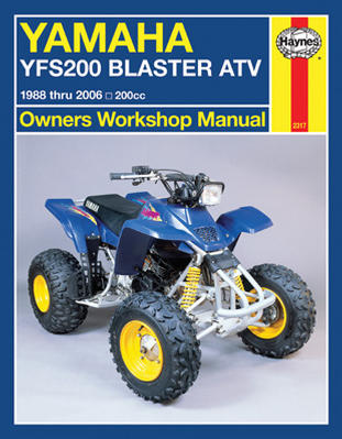 1988 - 2006 Yamaha Blaster YFS200 Haynes ATV Owners Workshop Manual