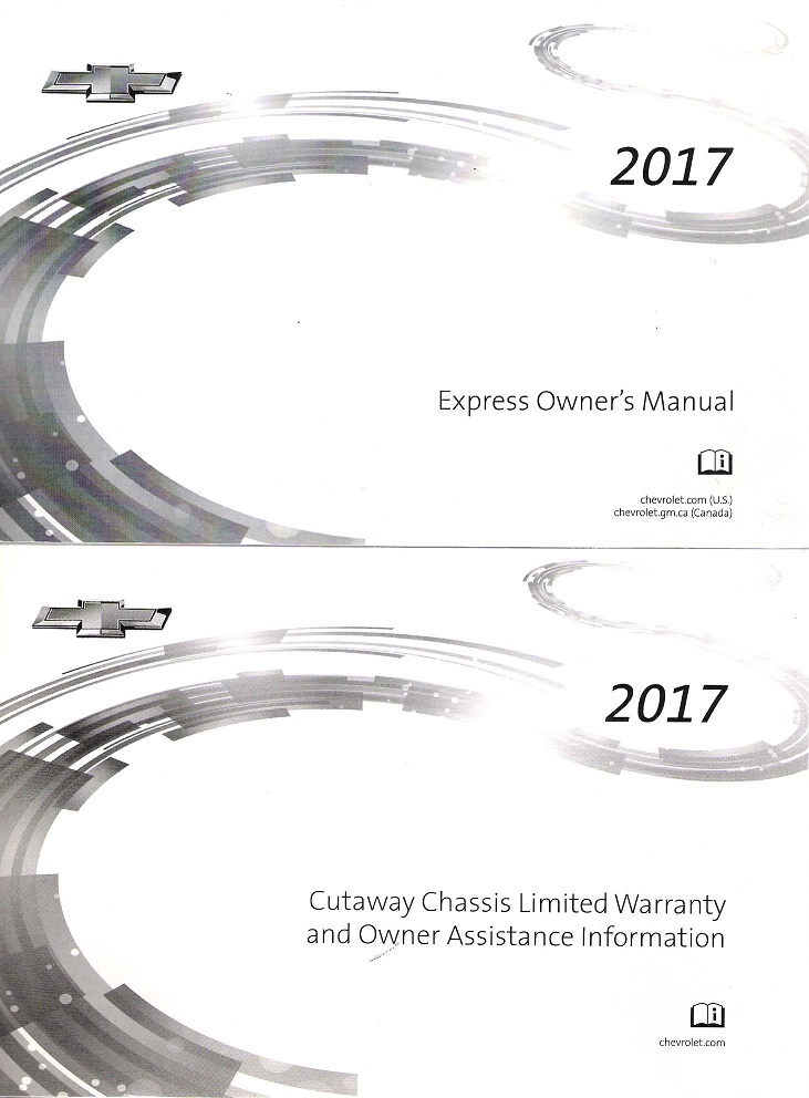 2017 Chevrolet Express Cutaway Chassis Owner's Manual Portfolio