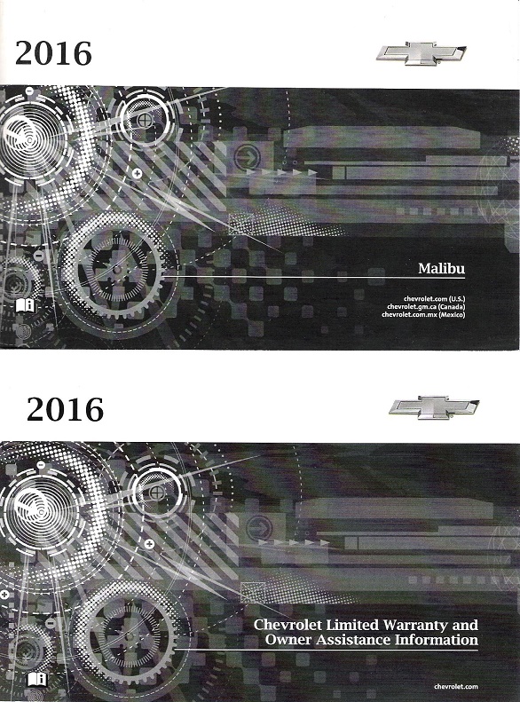 2016 Chevrolet Malibu Hybrid Owner's Manual Portfolio