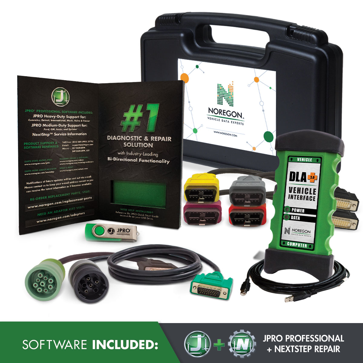JPRO Professional with Fault Guidance & NextStep Repair Software & Adapter Kit