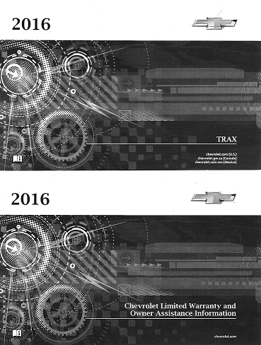 2016 Chevrolet Trax Factory Owner's Manual Portfolio