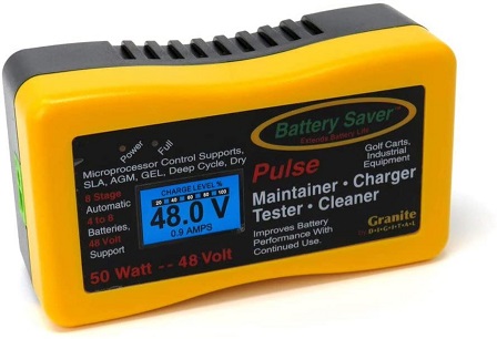 Battery Saver 48V, 50W Quick Charger, Tester & Auto Pulse Maintainer