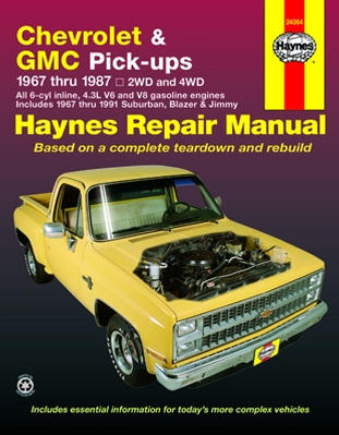 1967 - 1987 Chevy/GMC Full Size Pickup 67-91 Suburban Blazer Jimmy Haynes Manual