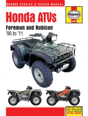 1995 - 2011 Honda Foreman & Rubicon ATV Haynes Service & Repair Manual