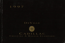 1997 Cadillac DeVille Owner's Manual