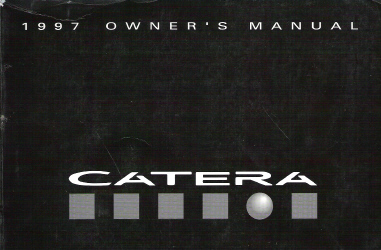 1997 Cadillac Catera Factory Owner's Manual
