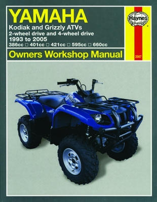1993 - 2005 Yamaha Kodiak, Grizzly Haynes ATV Owners Workshop Manual