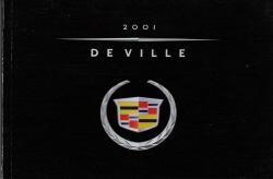 2001 Cadillac DeVille Owner's Manual