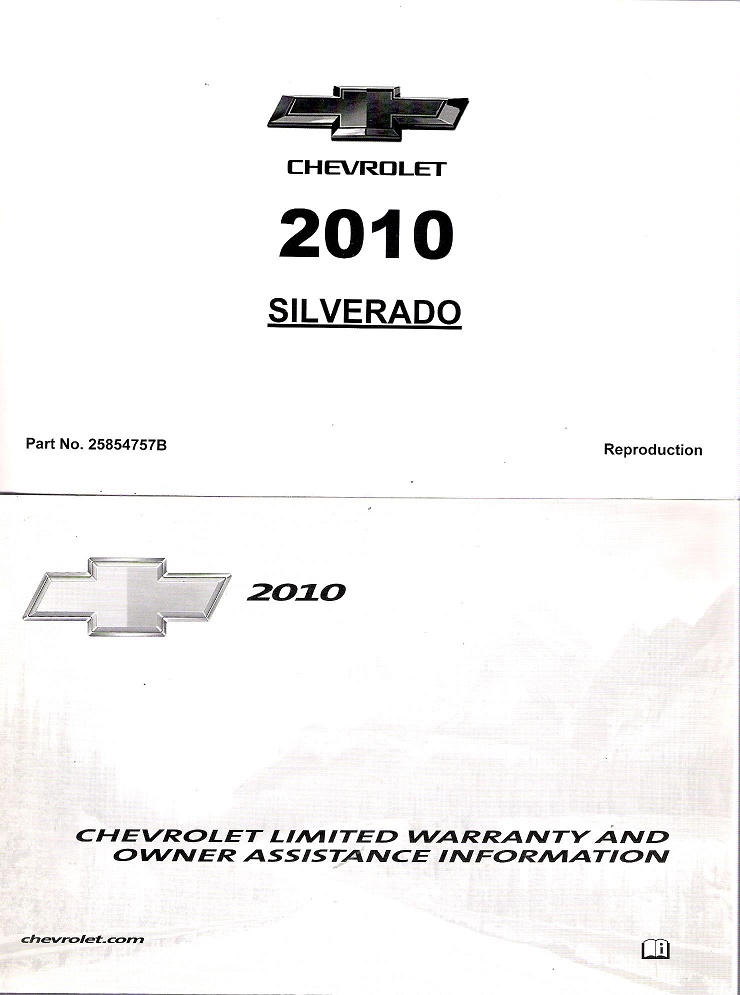 2010 Chevrolet Silverado Owner's Manual Portfolio