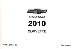 2010 Chevrolet Corvette Factory Owner's Manual