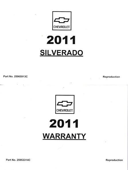 2011 Chevrolet Silverado Owner's Manual Portfolio