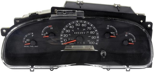 2002 Ford E350 Econoline, E350 Super Duty Van Instrument Cluster Repair (Diesel) 