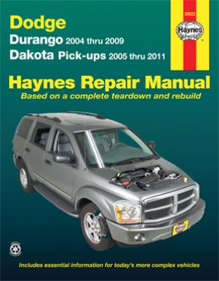 2004 - 2009 Dodge Durango, 05-11 Dakota Pick-ups Haynes Repair Manual